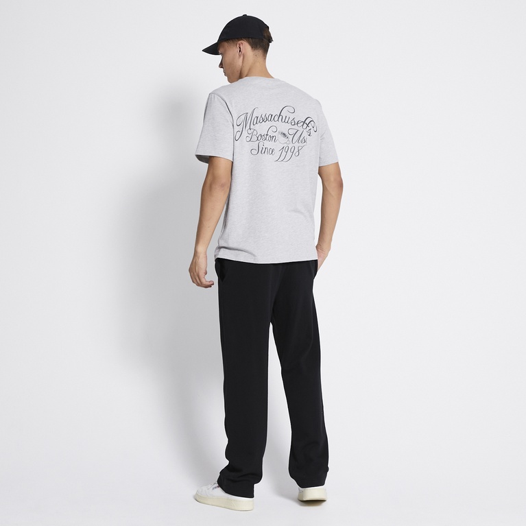 Printed tee "West" Grey Melange